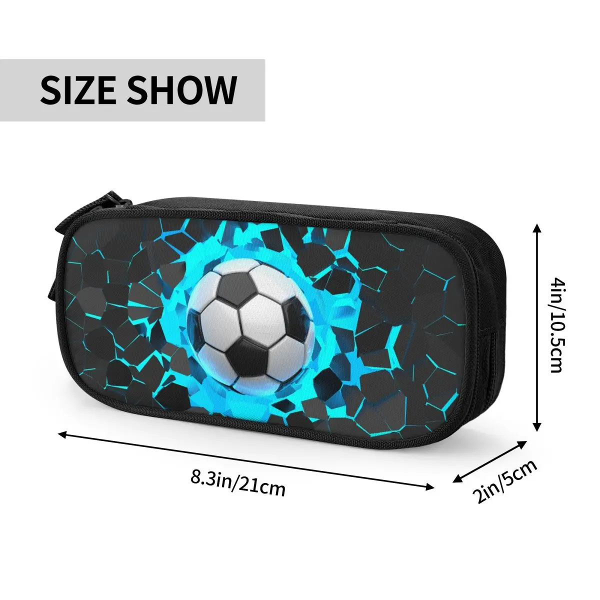 Soccer Football Balls Pencil Cases Classic Sports Pen Holder Bag Girls Boys Big Capacity Students School Cosmetic Pencilcases