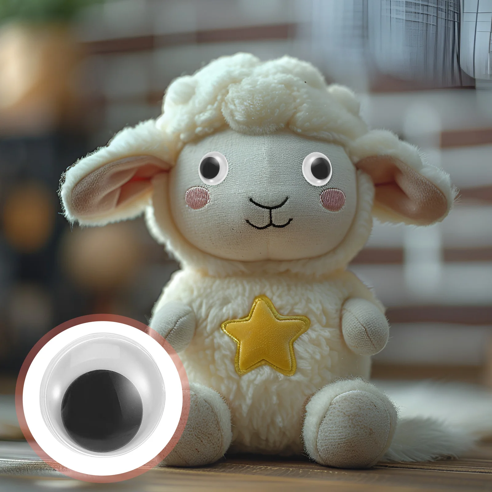 

50 шт., безопасные глаза, 18 мм, подвижные реалистичные пластиковые ремесленные глаза для вязания крючком животных, принадлежности для изготовления медведей, реалистичные ремесленные глазные яблоки