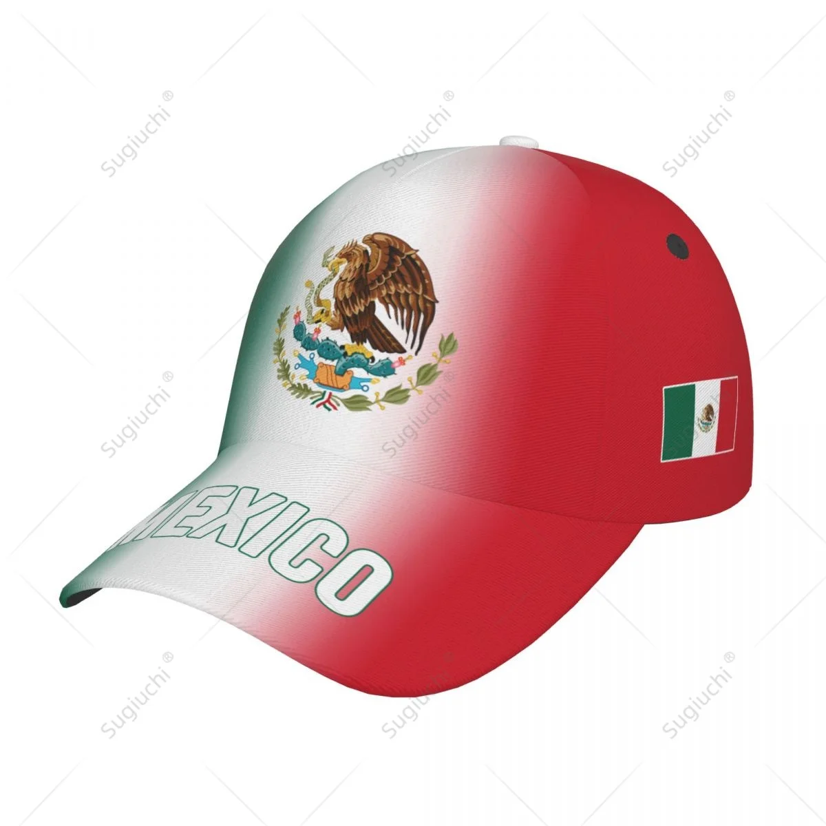 Unisex Baseball Cap Hat Mexico Flag Gradient Color 3D Printing for Tennis Outdoor Bike Bicycle Golf Baseball Sports Fans