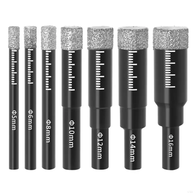 57be Diamonds Bused Drilling Bit Bint Dopler Dopler Hole Rutter круглый хвостовик