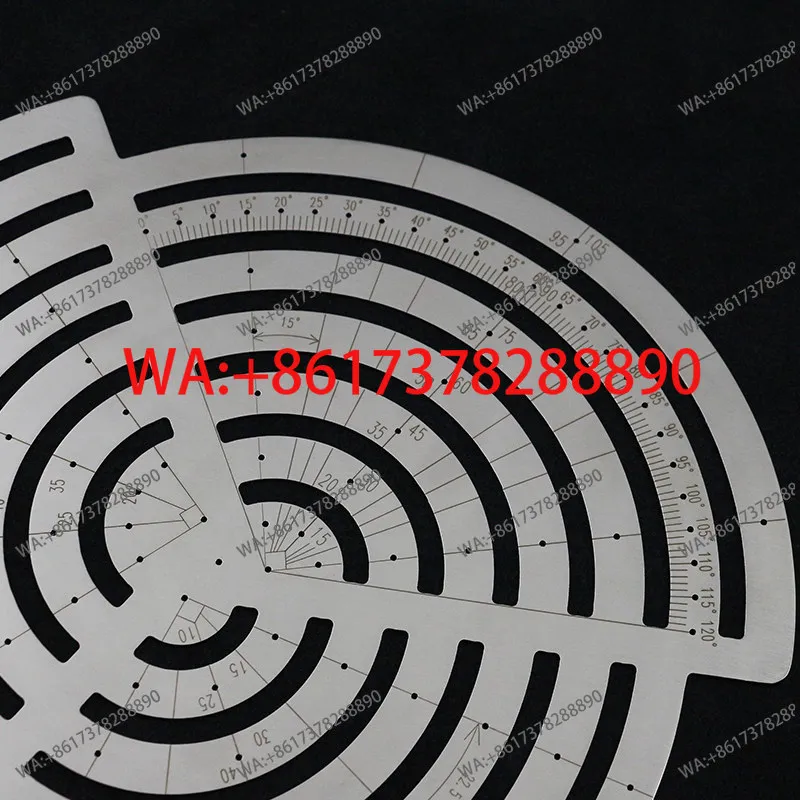 Drawing Mosquito Coil Handmade DIY Leather Goods Rounded Corner Arc Ruler Round Drawing Line