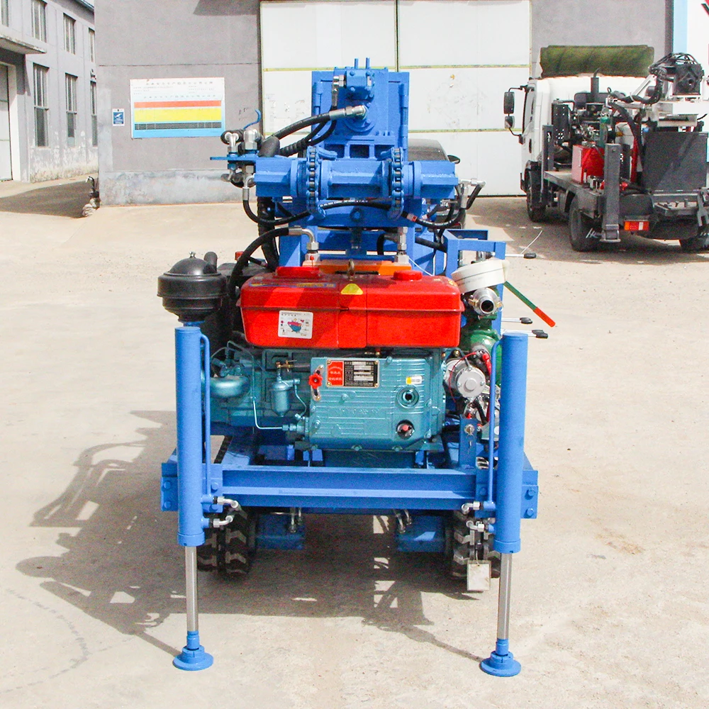 2025 Macchina idraulica dell'impianto di perforazione del pozzo d'acqua 100m-200m Potenza del motore diesel Vendita calda Prezzo di fabbrica per la pompa del nucleo dell'agricoltura