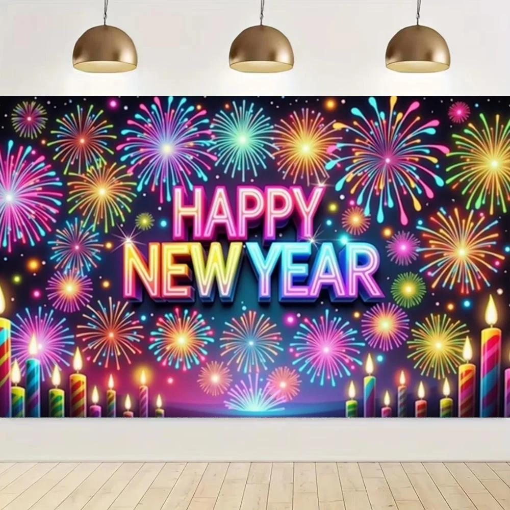 2026 Frohes Neues Jahr Thema Party Hintergrund Banner Neujahr Feiern Familie Party Dekoration Foto Hintergrund Dekoration