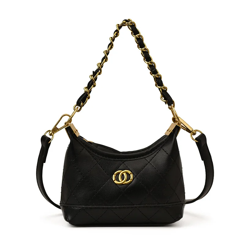

2025 Quilted Chain Satchel, Convertible Top Handle & Underarm Purse for Girls, Vintage-Inspired Day to Night Carryall