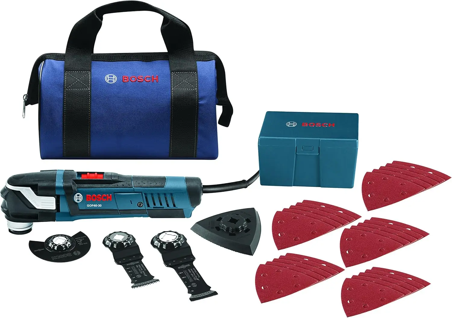 Oscillating Multi-Tool Kit with Snap-In Blade Attachment GOP40-30B