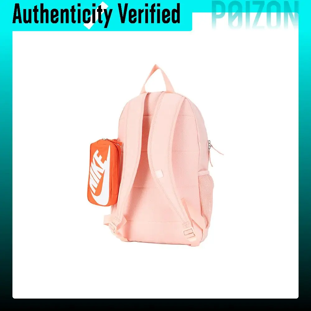 Mochilas Nike de tela, tamaño mediano, unisex, en blanco, naranja y naranja ártico, modelo HJ4186-800.