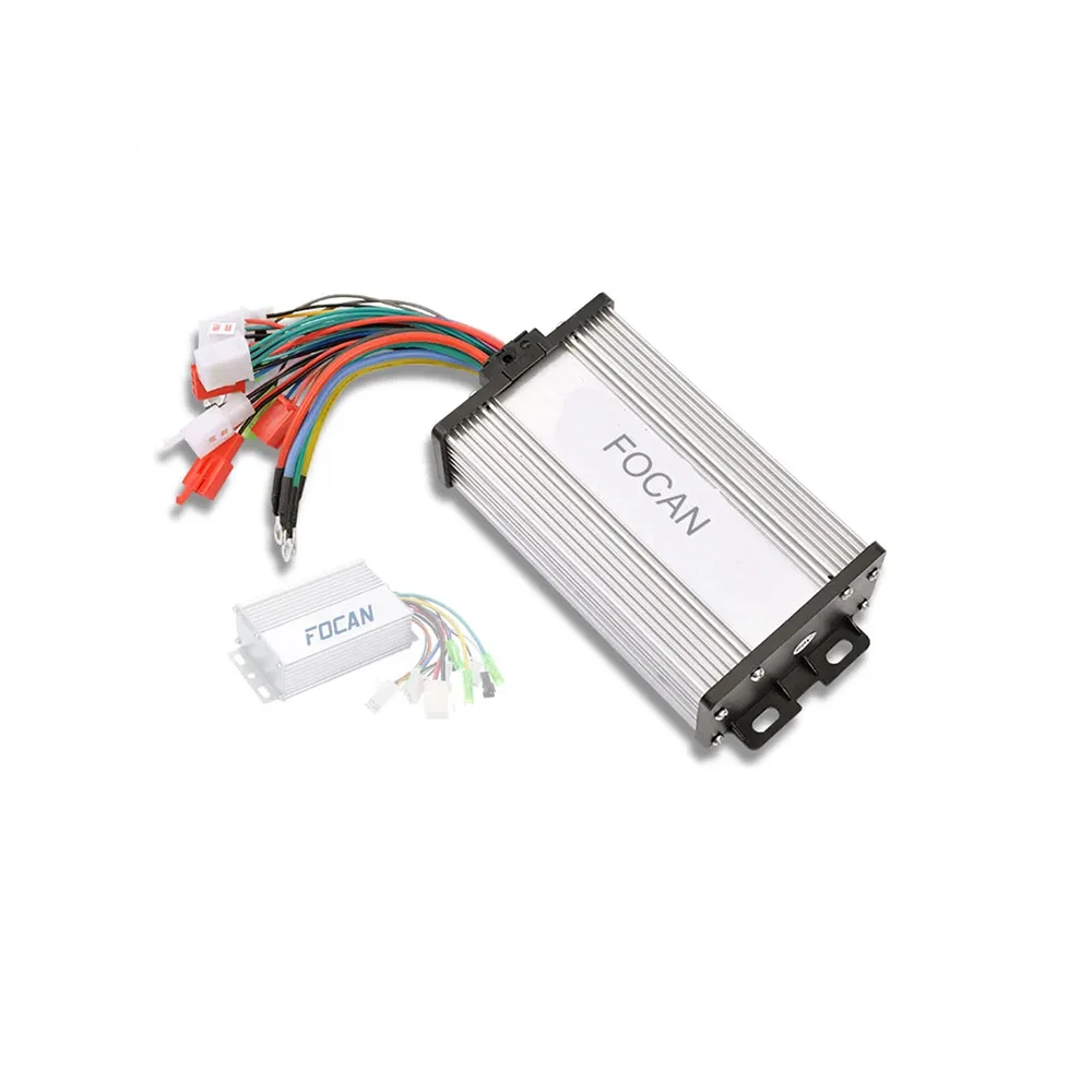 FOCAN 36V/48V 500W/600W 30Amax BLDC Motor Controller Electric Bike Tricycle Dual Mode Sensor/Sensorless Controller