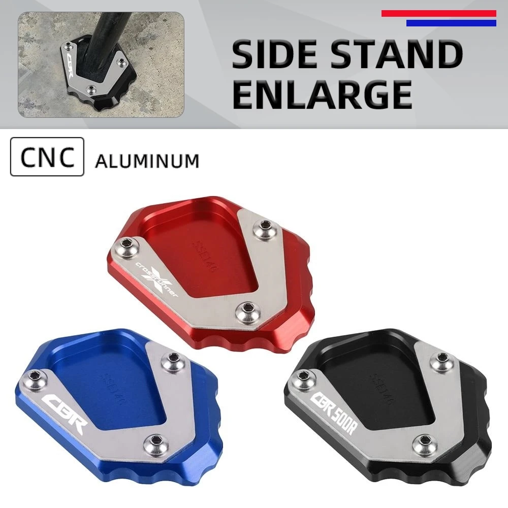 

Motorcycle Foot Side Stand Pad Plate Kickstand Support Extension For Honda CBR500R CBR650R VFR800X VFR800 X Crossrunner CB125R