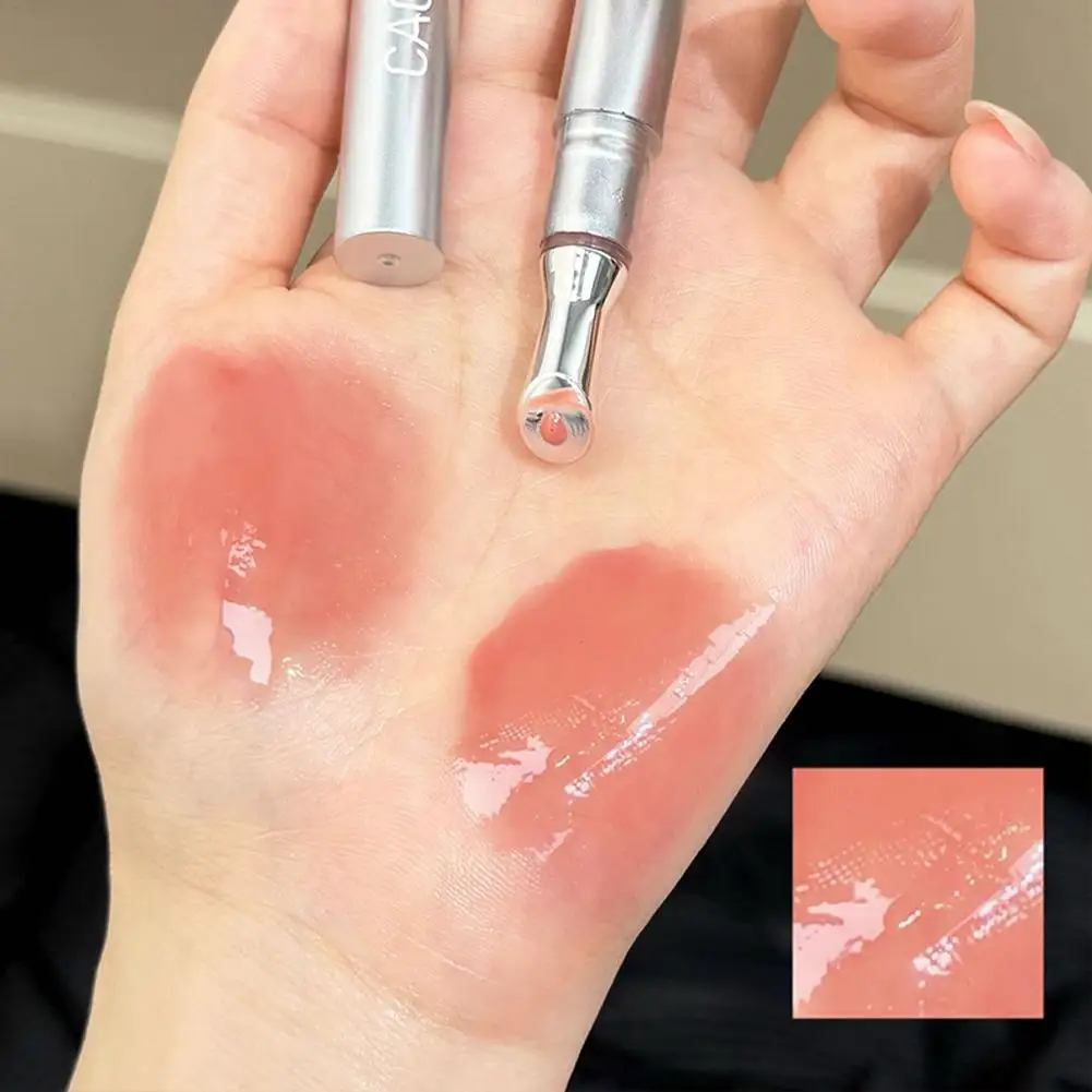 Watery mirror lip gloss Metal Head Ice Diamond Essence Lip Tint Moisturizing Long lasting Lipstick beauty Makeup