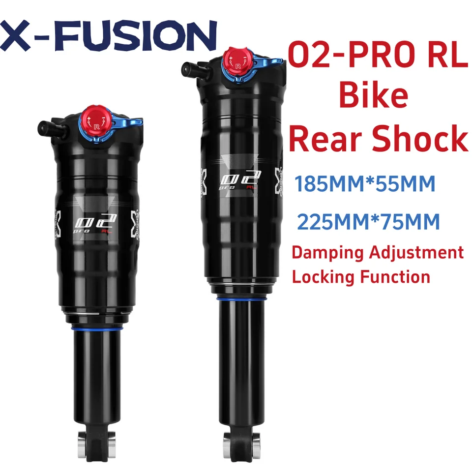 X-Fusion Bicycle Rear Shock Absober 185/225MM Aluminum Alloy Lock