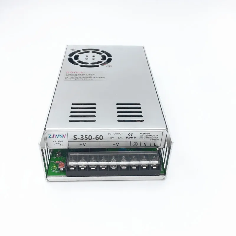 Two Years warranty Single Output Switching Power Supply 350w 12V 24V 36V 48V 60V for CNC Machine DIY, LED, CCTV Input 220v/110v