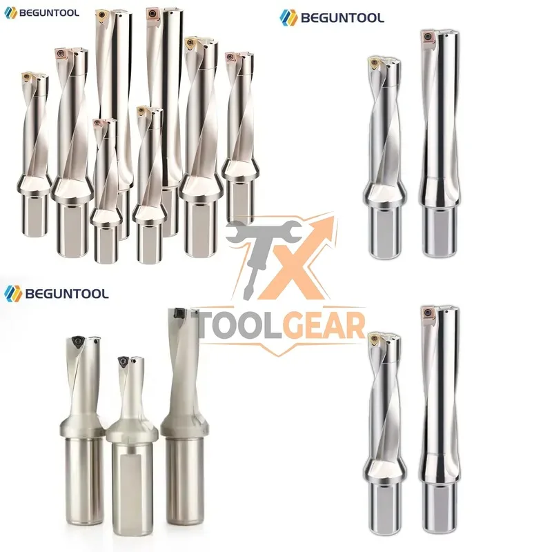 2026China*Factory* BEGUN U Drill Indexable High Speed 2D/3D//5D Carbide Milling Drill Bit with WCMT WCMX SPMG Inserts
