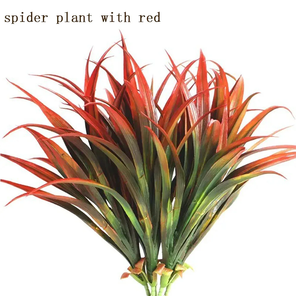 

10Pcs Artificial plastic artificial plant simulation green plant decoration photography scene landscape artificial grass props