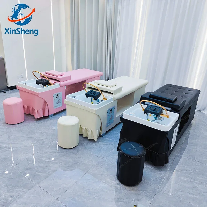 XinSheng Hair Wash & Head SPA Fumigation Shampoo Bed Beauty Salon Massage Table Massage Beds Barber Shop Commercial Furniture