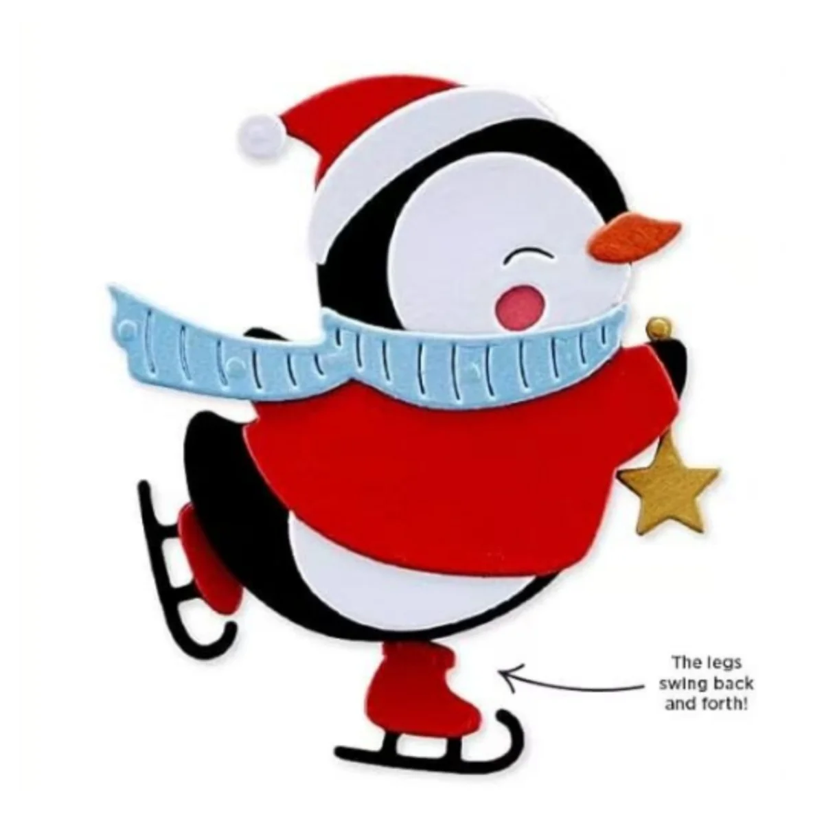 

Christmas Penguin Metal Cutting Dies for DIY Making Card Scrapbook Embossed Paper Album Craft Supplies Template Decoration