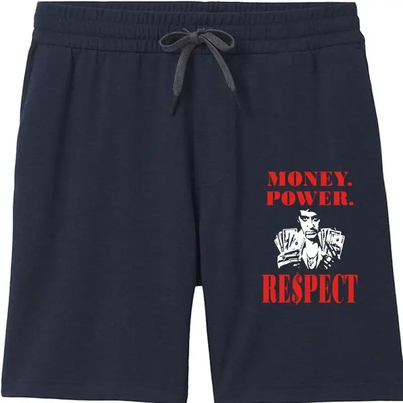 2017 Latest Scarface Money Power Respect Men's Shorts-Pacino Gangster-Alle Printed Men's Shorts Summer Cotton Comfort