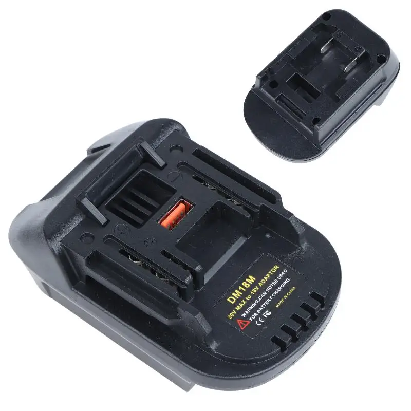 1Pcs ABS Battery Adapter With Stable Connection & Universal Fit For DM18M Power Tool Modification & DIY Projects