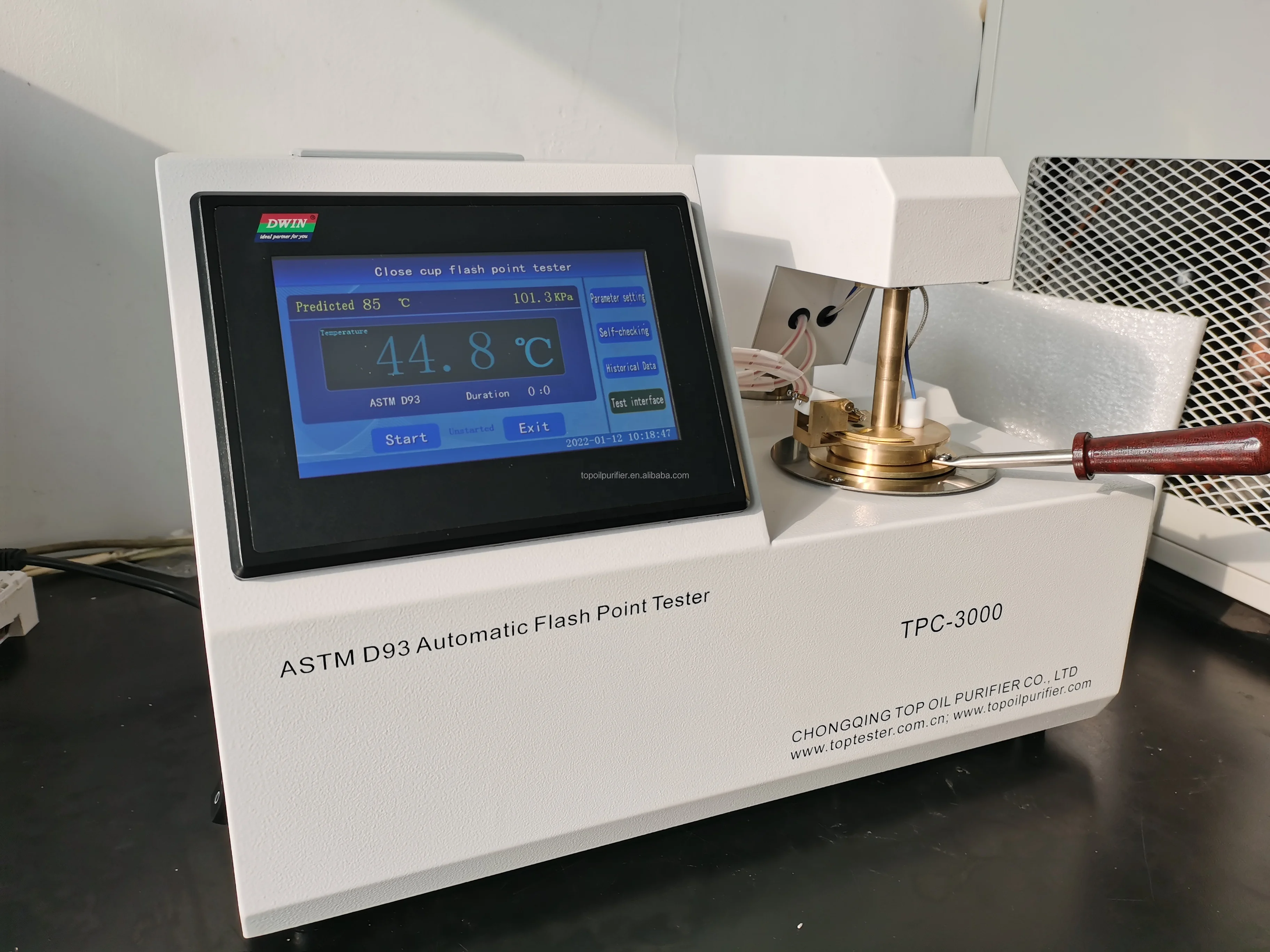 Certified ASTM D93 Closed Cup Fire and Flash Point Tester For Waste Oils