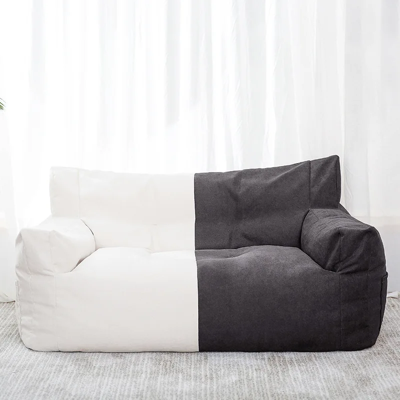 Excluding Fillers Single Person Asian Fabric Sofa With Removable Cover Soft Comfort For Bedroom/Living Room Use Beanbag Cover