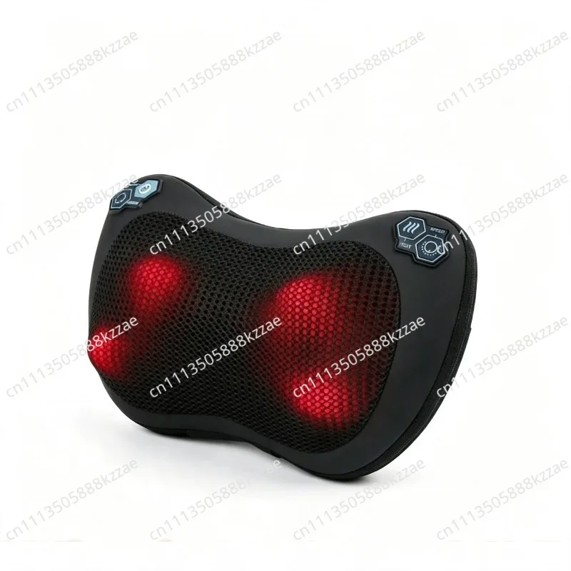 Intelligent Cervical Massage Pillow Red Light Heating Kneading Car Home Multifunctional Cervical Massager Waist Massager