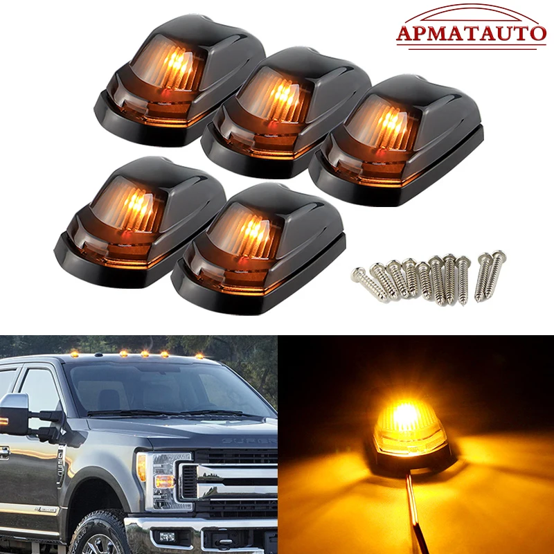 LED Roof Safety Marker Lights Warning Lamp Amber Light 2017-2019 For Ford F-250 F-350 F-450 F-550 Pickup Trucks Car Accessories