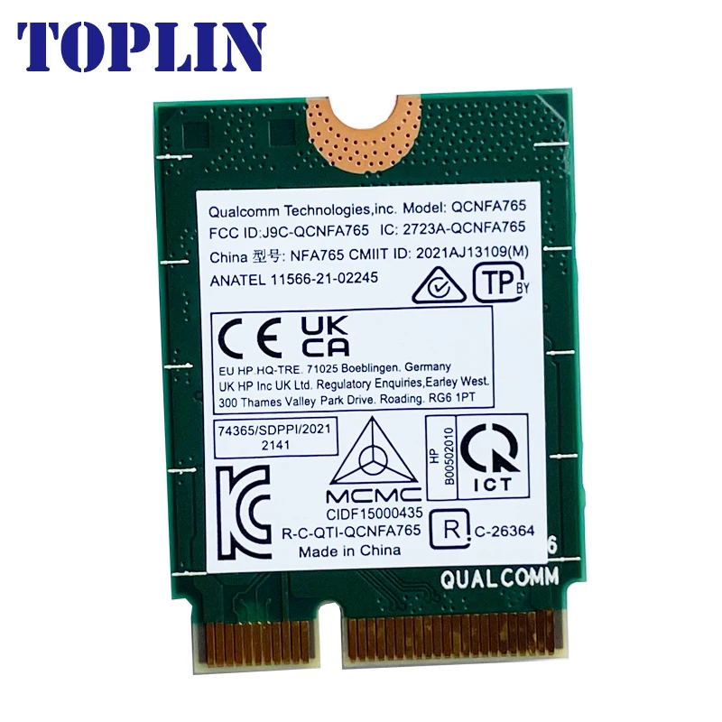 Qcnfa765 wifi 6e 802,11 ax 2,4g/5g/6g sps # M62160-005 2400m bt 5,2 für Laptop