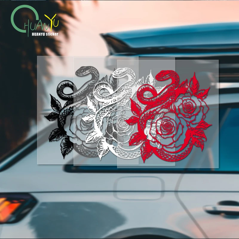 

Персонализированная наклейка со змеей мандалы для автомобиля и мотоцикла для покрытия царапин, водонепроницаемая и светоотражающая.