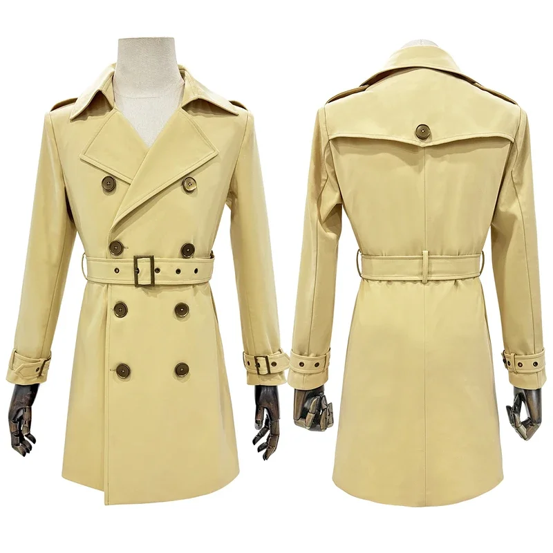 

FC6HOLOUN P5 Game Akechi Goro Cosplay Costume Wig Built-in Shoulder Pads Coat Daily Wear Cos Halloween Christmas Gift@FC8！