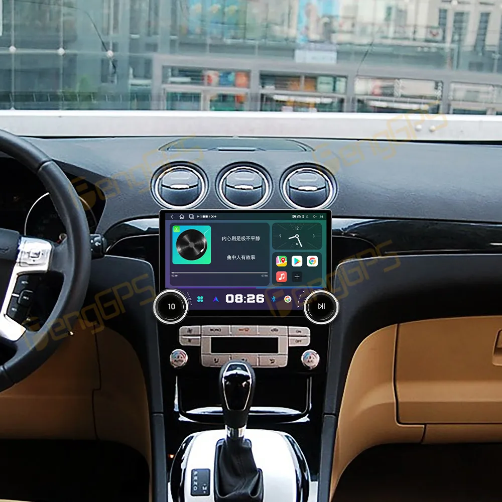 Radio para Auto con Pantalla de 11.5 Pulgadas para Ford S-Max 2007-2008, Android Auto, GPS, Navegación, Multimedia, Video, Receptor Estéreo, Unidad Principal