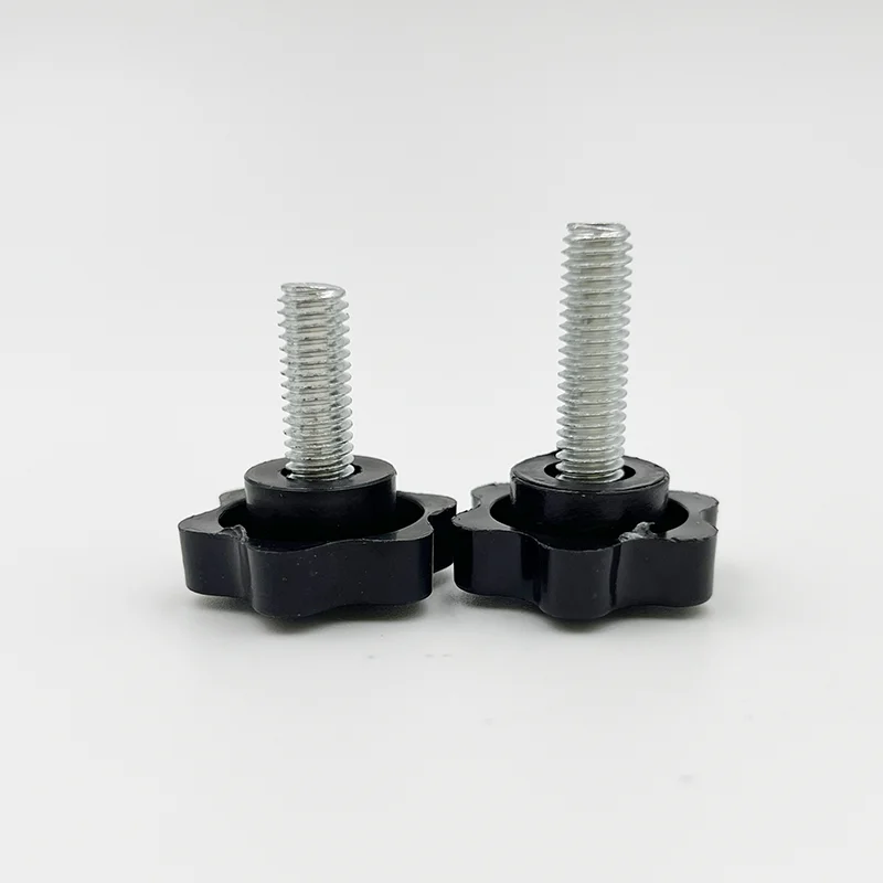 M5 M6 M8 Sternform Gewinde Klemmgriff Bolzen Bakelit Handknopf Anziehschraube Industrieausrüstung Kunststoff Stahl Set – Detail 6