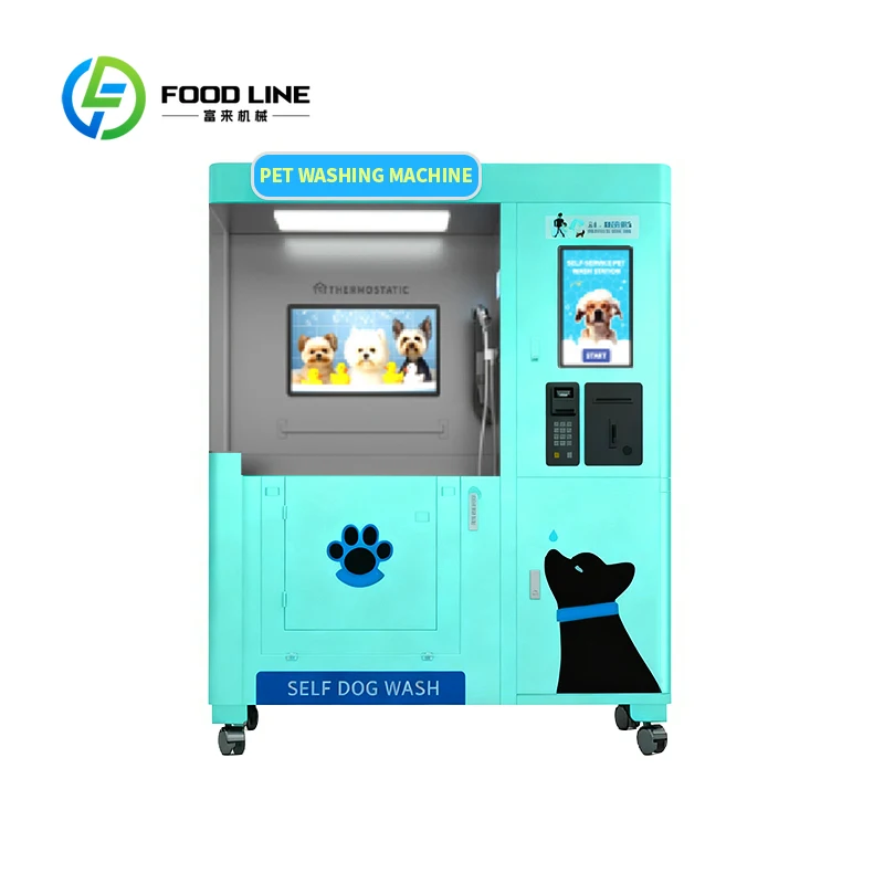 Estación de lavado semiautomática personalizada para perros y gatos con autoservicio - Máquina de baño de limpieza motorizada con 1 año de garantía