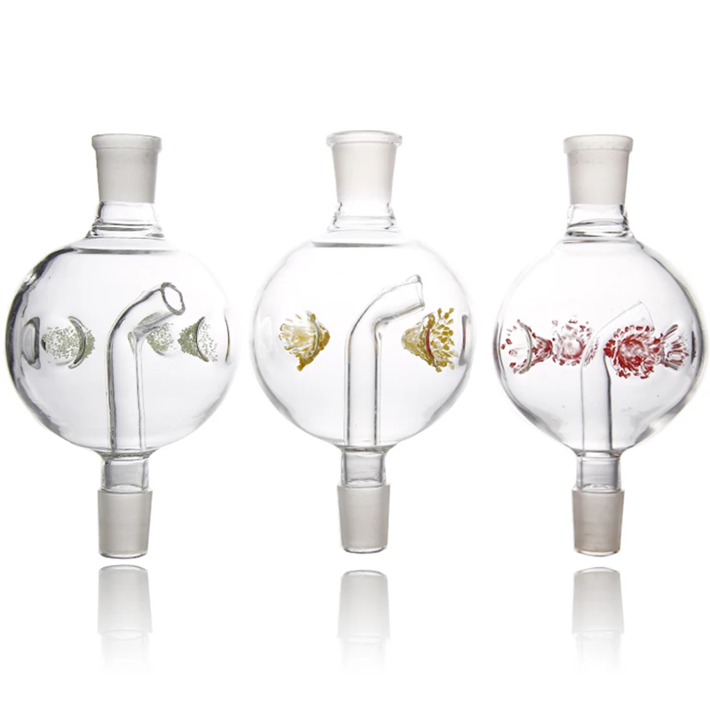 

High Quality round Ball Glass Molasses Catcher Shisha Hookah Smoking Accessory Red Yellow Colors