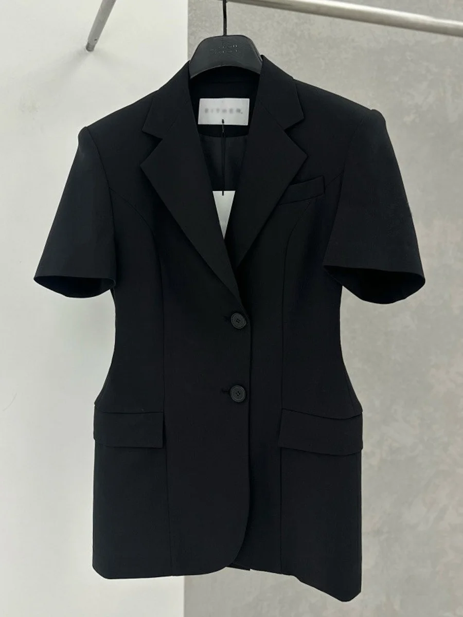 Ele ort Sve Pak Jaet voor Dames Dunne Casual Professionele Sle Lente Zomer Nieuwe Collectie Faionable Pendelen Wind