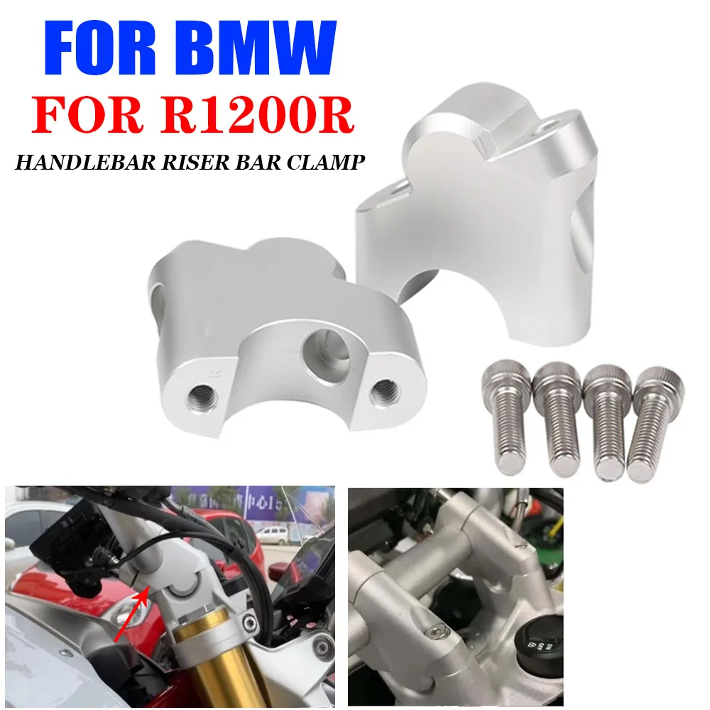 For BMW R1200R R1200 R R 1200 R Motorcycle Accessories Handlebar Riser Up Backs Moves Bracket Kit Handle Bar Riser Mount Clamp