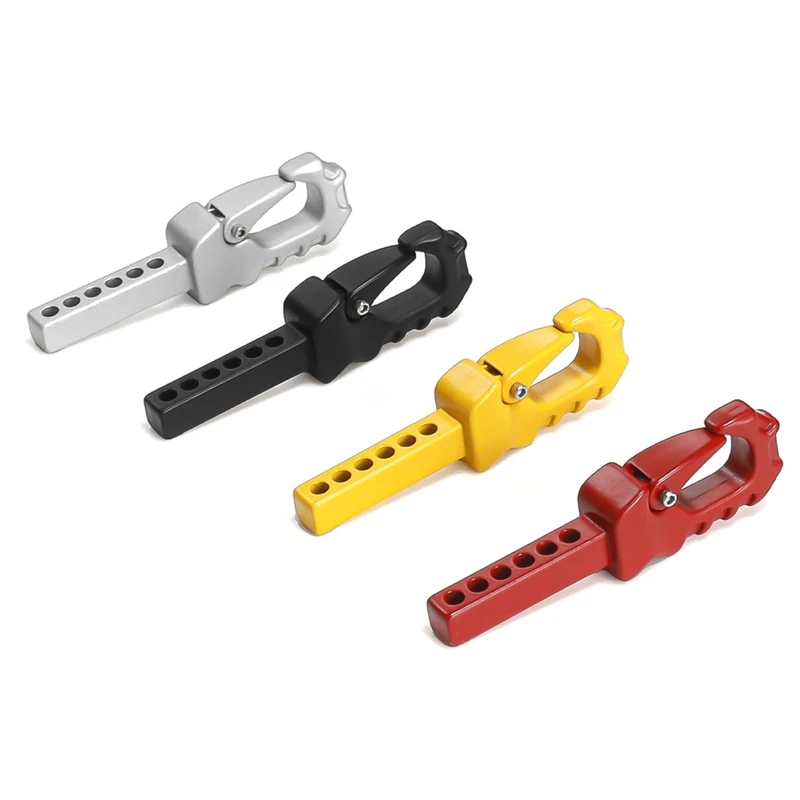 4PCS RC Car Upgrade Tow Traction Rescue Hook  For 1/10 1/8 TRX4 SCX10 KM Tank 300 RC Car Upgrade Parts