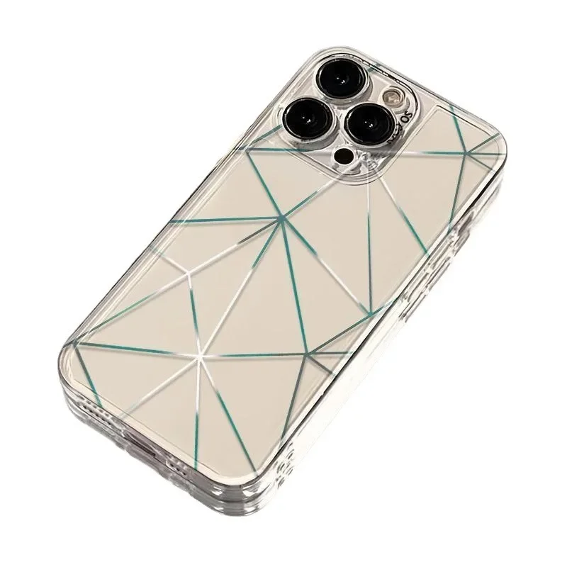 Простые звездные линии Чехол для телефона для iPhone 16, 15, 14, 13, 12, 11 Pro Max X Xs Max XR 12, мини-мягкий прозрачный чехол, прозрачный чехол
