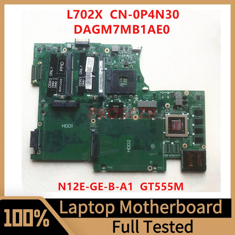 

CN-0P4N30 0P4N30 P4N30 Mainboard For DELL XPS 17 L702X Laptop Motherboard DAGM7MB1AE0 With GT555M GPU HM67 100% Full Tested Good