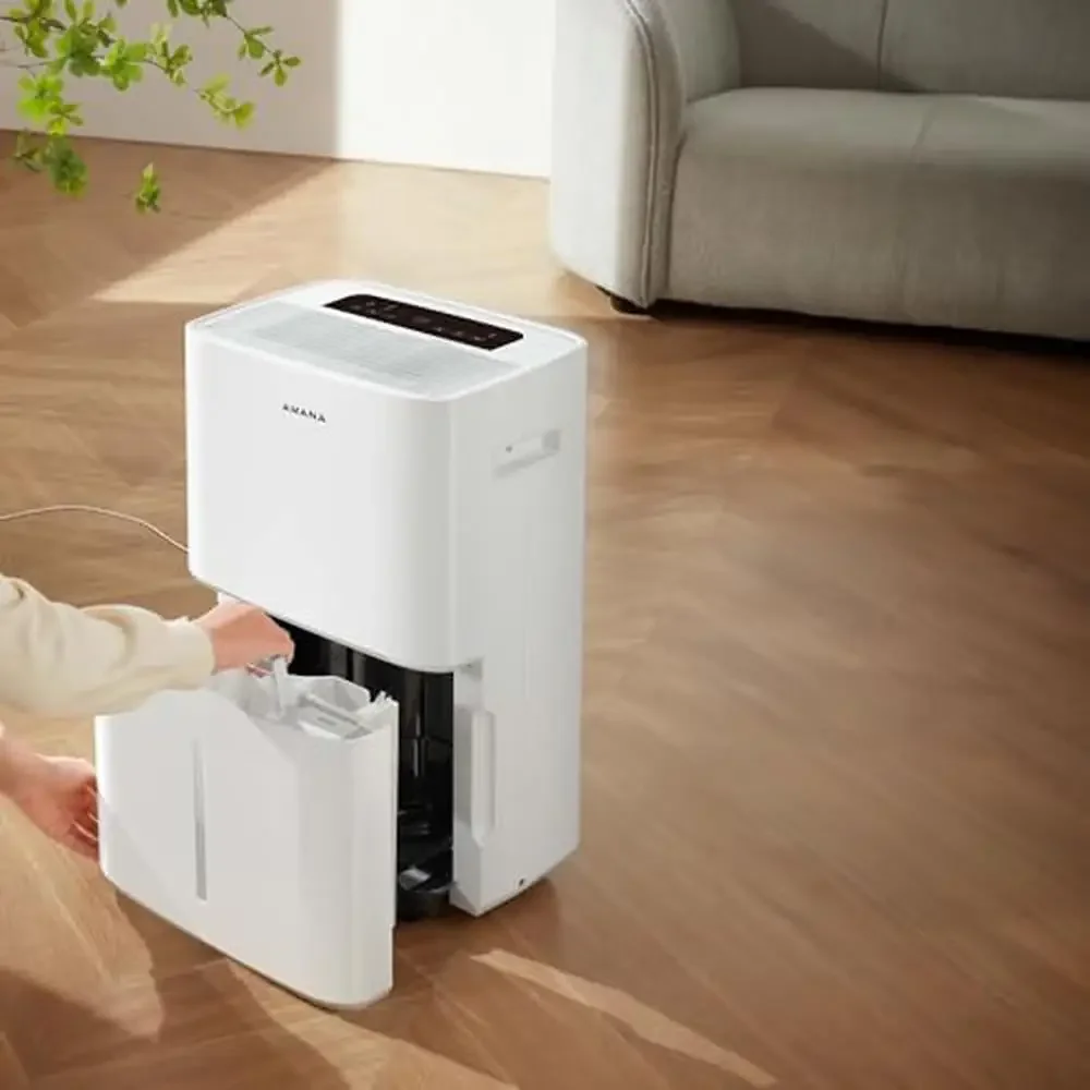 مزيل الرطوبة المحمول مع مضخة يزيل الرطوبة من مرآب الطابق السفلي وغرفة المعيشة ومؤقت الإغلاق التلقائي المعتمد على نجمة الطاقة العلية