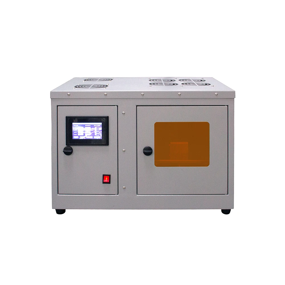 Timing UV LED Curing Oven With Air Cooling System 200*200MM Chamber Fan Cooled 365nm LED UV Light Curing Box