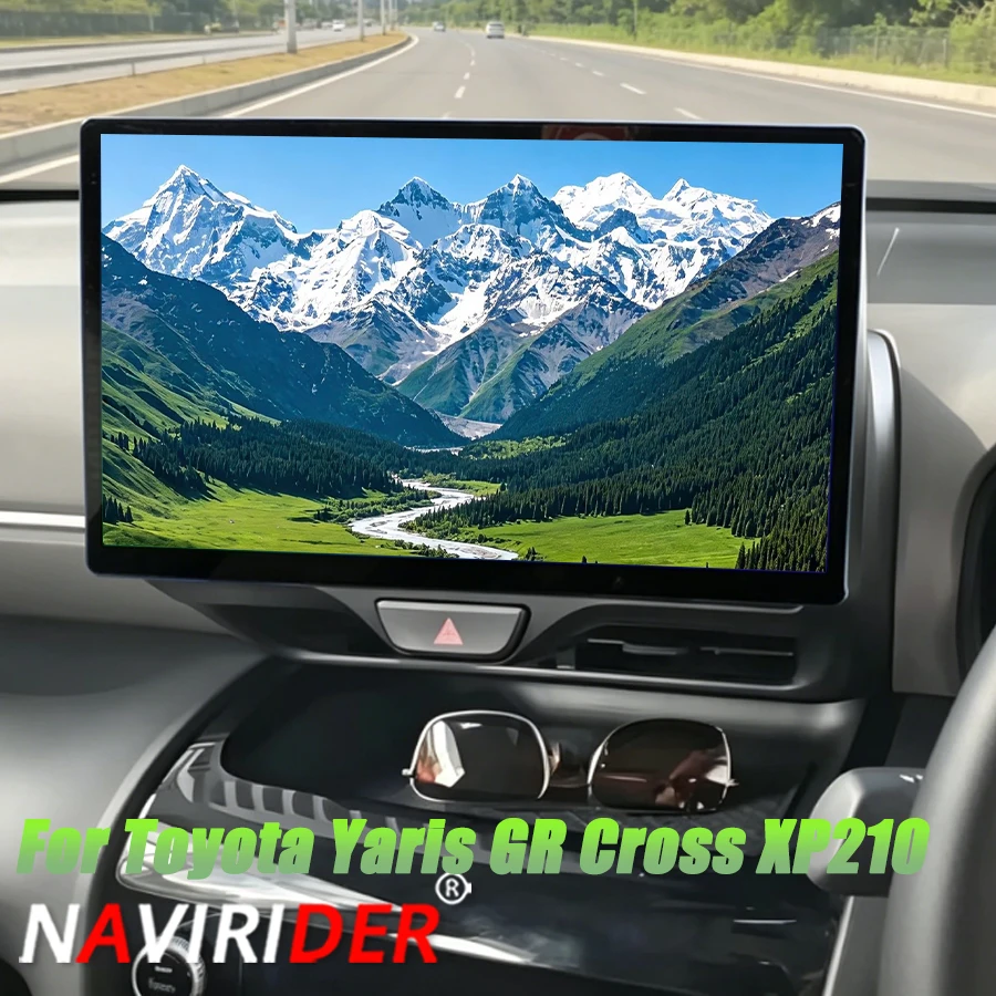 2K Multimedia 12.5 Inch Android 15 QLED Screen For Toyota Yaris GR Cross XP210 2020-2023 Android Auto Carplay 2Din Video Player