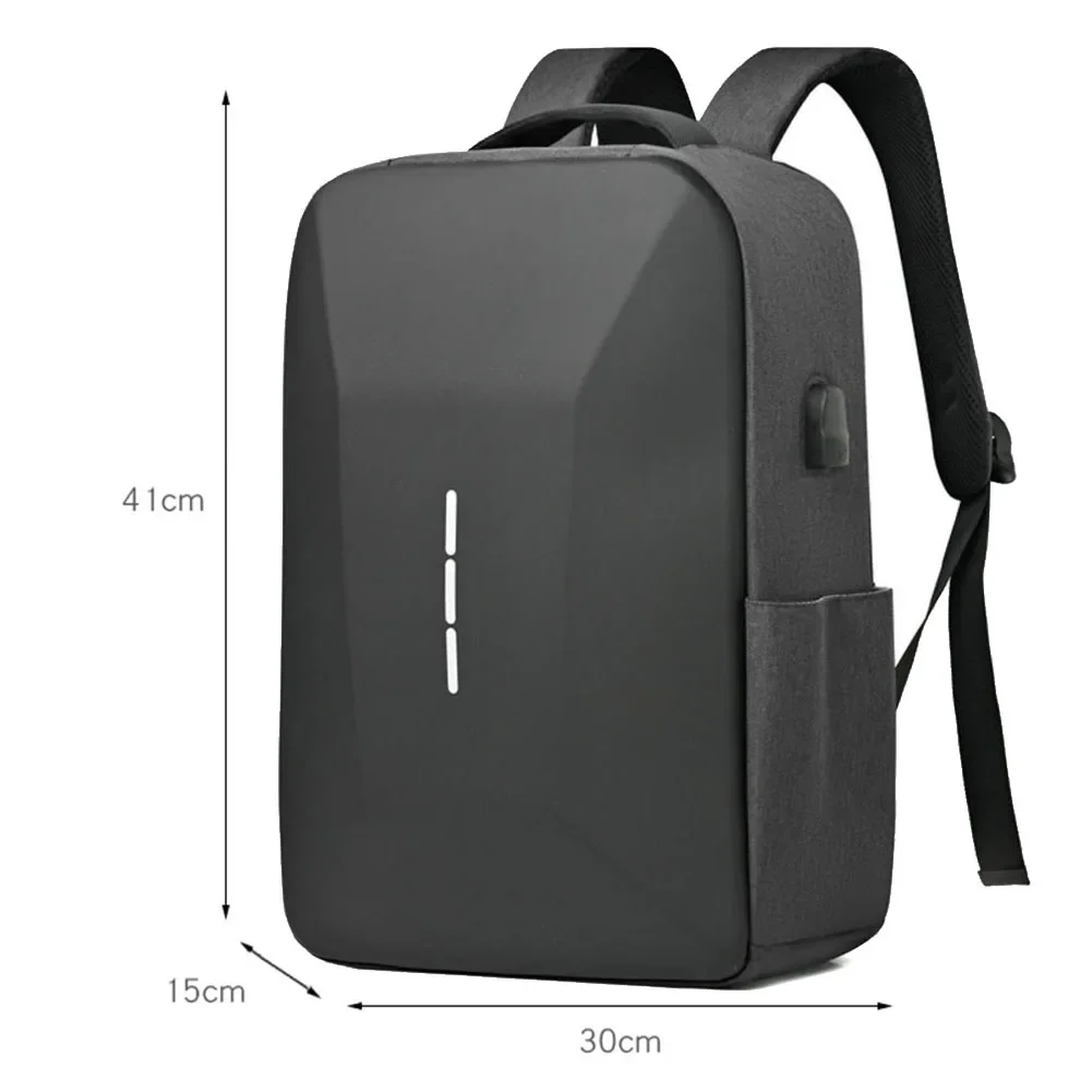 Large Capacity Business Travel Bag Men\'s Backpack With USB Charging Port Waterproof Anti-Theft Daypack For Male Teenager Mochila