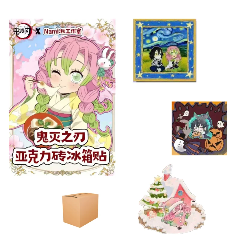 Demon Slayer Collection Acrylic Brick Refrigerator Sticker 80*80mm Limited Various Process Original Nami Qiu Studio Kids Toy