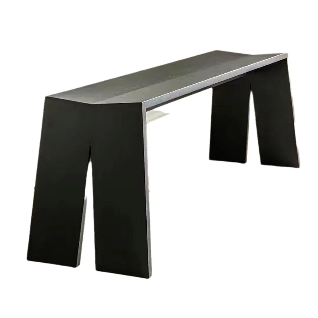 

Wabi, black, solid wood, bench, end of bed, living room, Nordic, simple