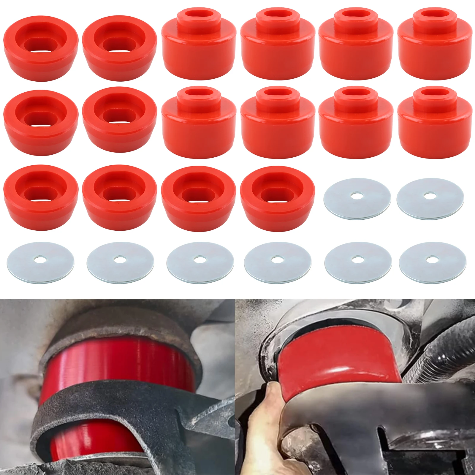 Body and Cab Mount Bushing Kit For Chevy GMC Sierra 1500 2500 1999-14 2WD 4WD 7-141