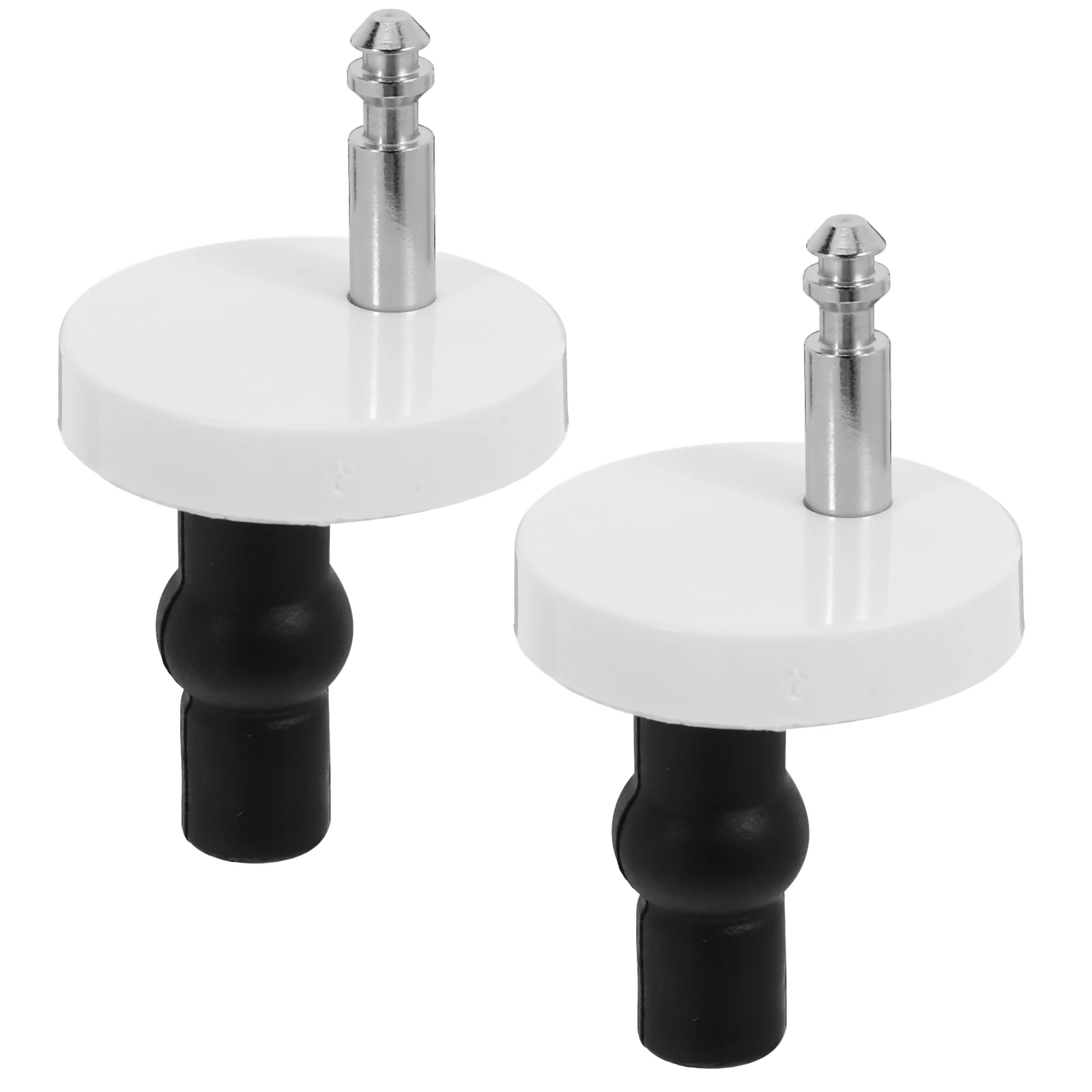 

2 Pcs Toilet Seat Fixing Screws Hinges Replacement Parts Universal Bolts Rubber Quick Release Nut Durable Materials Easy