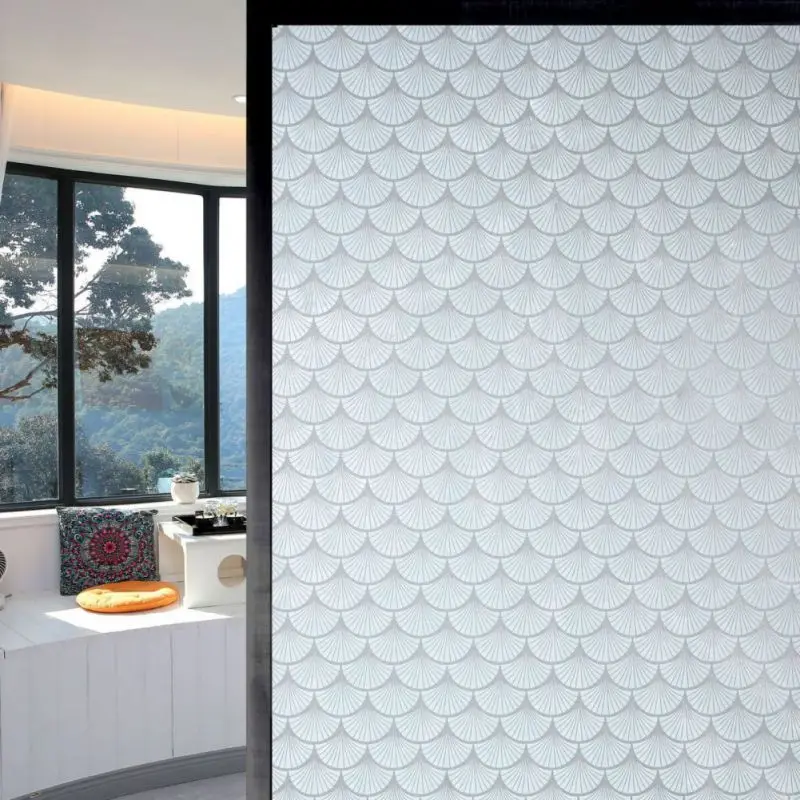 ماتي الزخرفية شباك الفيلم الخصوصية مبهمة الذاتي لاصق الزجاج الفينيل فيلم للمنزل المضادة للأشعة فوق البنفسجية متجمد نافذة تينت ملصق 45x100 سنتيمتر #1