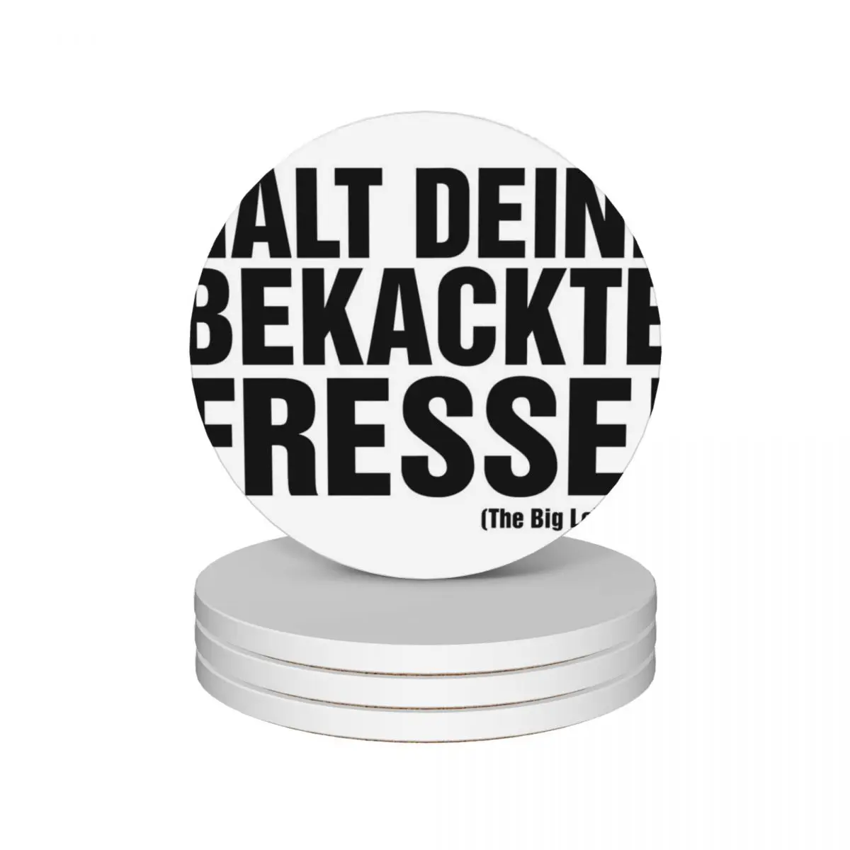 

Halt Deine Bekackte Fresse - The Big Lebowski Ceramic Coasters (Set of 4) Creative drinks christmas animal Coasters