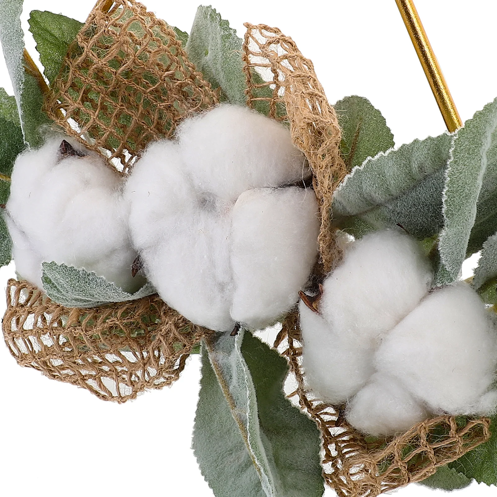 

Cotton Artificial Leaf Wreath Hanging Door Front Wall Decor Romantic Party Wedding Seasonal Home Garland Ornament