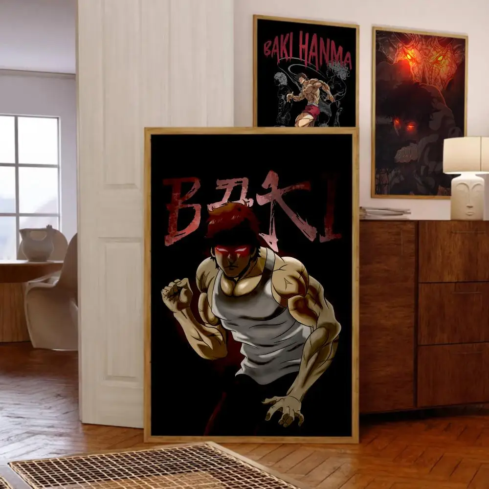 Anime B-Baki Poster Music Album Cover For Room Canvas Painting Print Art Home Wall Decor Picture Gift