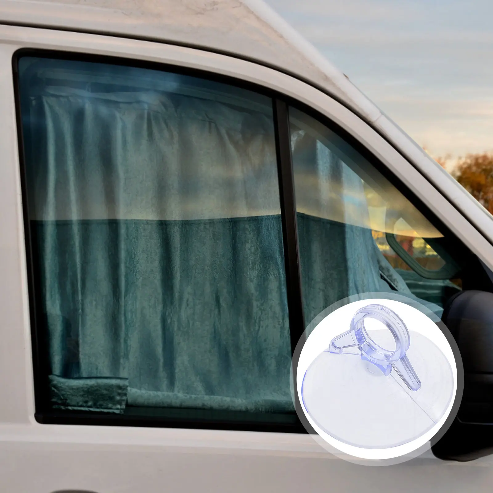100Pcs Windshield Sunshade Suction Cup 4.5cm High-Durability Transparent PVC Sucker Strong Adhesive Hold for Car Shade Home